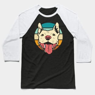 Retro Classic Pitbull Terrier Baseball T-Shirt